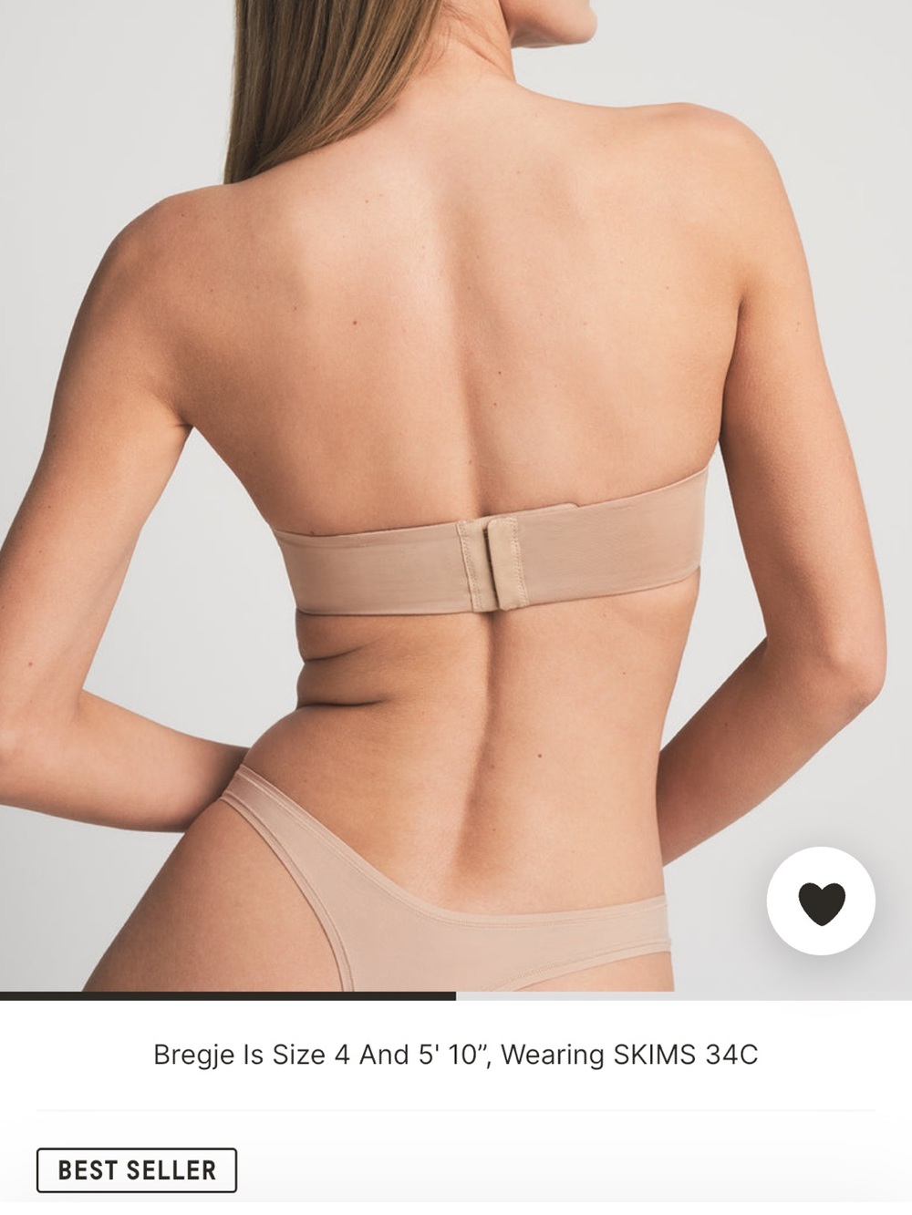 SKIMS Nude Strapless Push Up Bra NEW WITHOUT TAGS - Picture 4 of 10